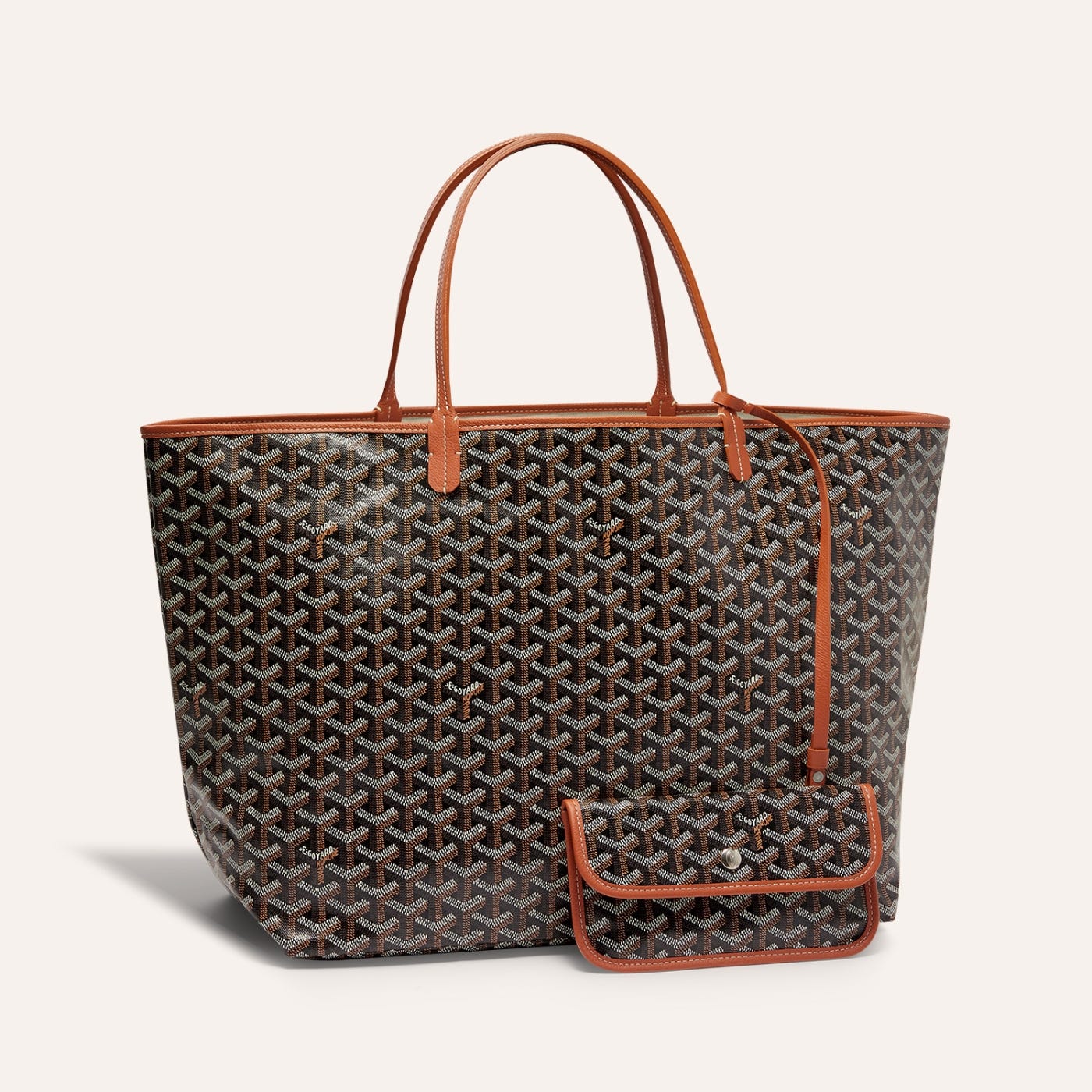 Goyard Saint Louis GM Tote Bag Black and Brown - Image 1